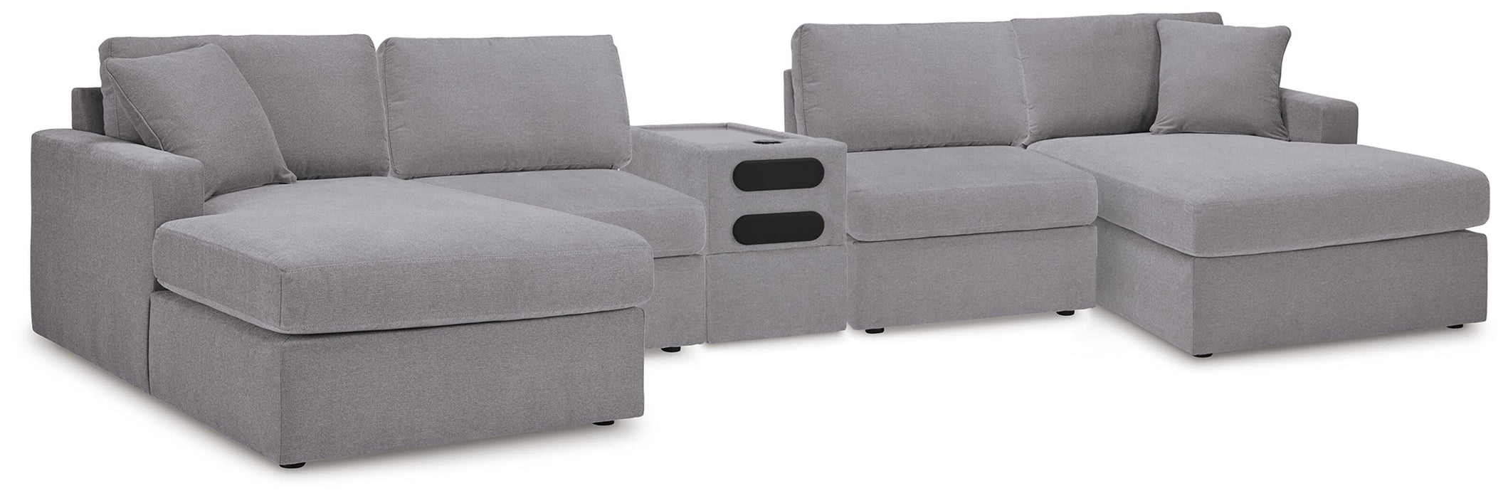 Modmax 5 Piece Sectional with Audio Console - Pierce Furniture Gallery