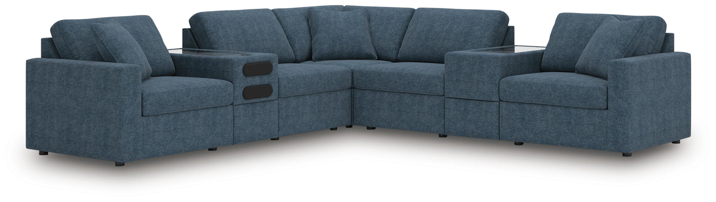 Modmax Balanced Sectional with Audio and Storage Consoles - Pierce Furniture Gallery