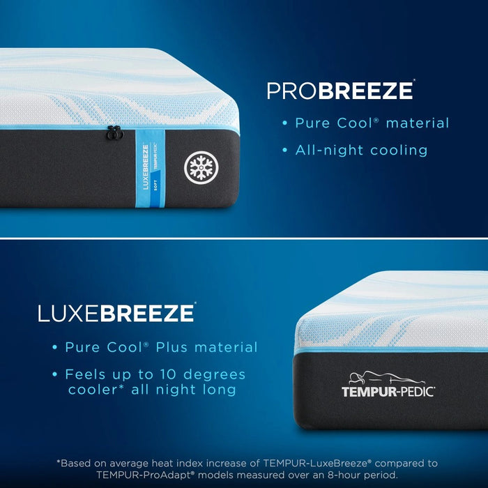 Tempur-LuxeBreeze Mattress - Pierce Furniture Gallery