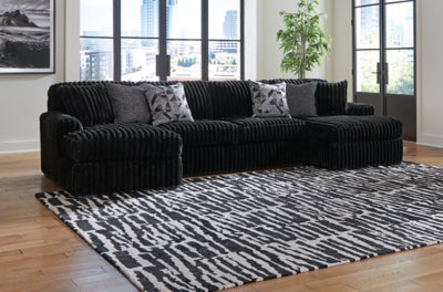 Midnight-Madness Sectional with Chaise - Pierce Furniture Gallery