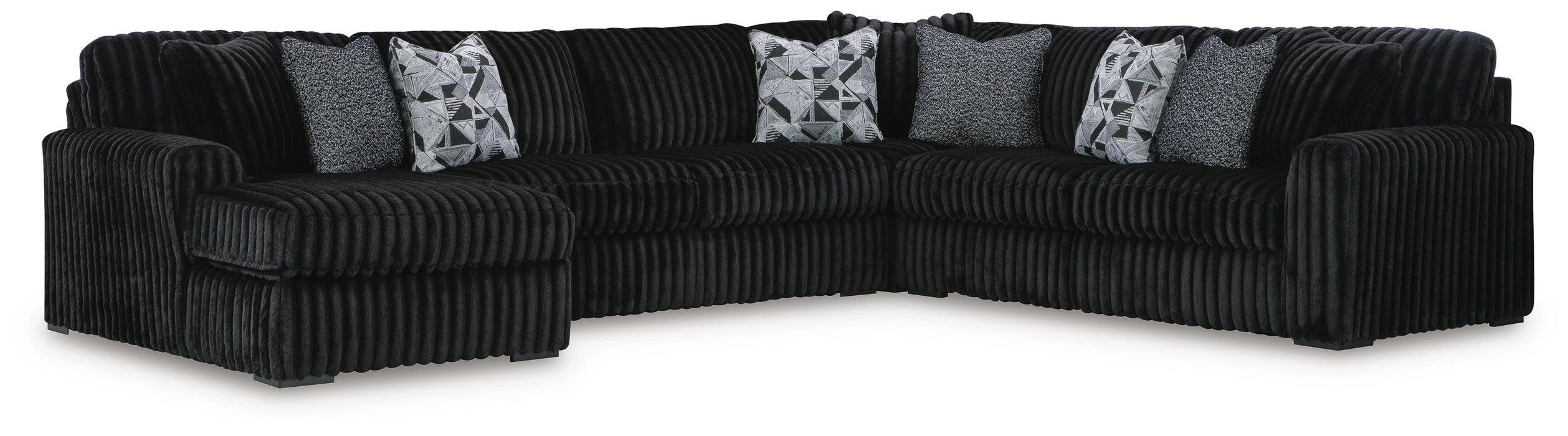 Midnight-Madness Sectional with Chaise - Pierce Furniture Gallery