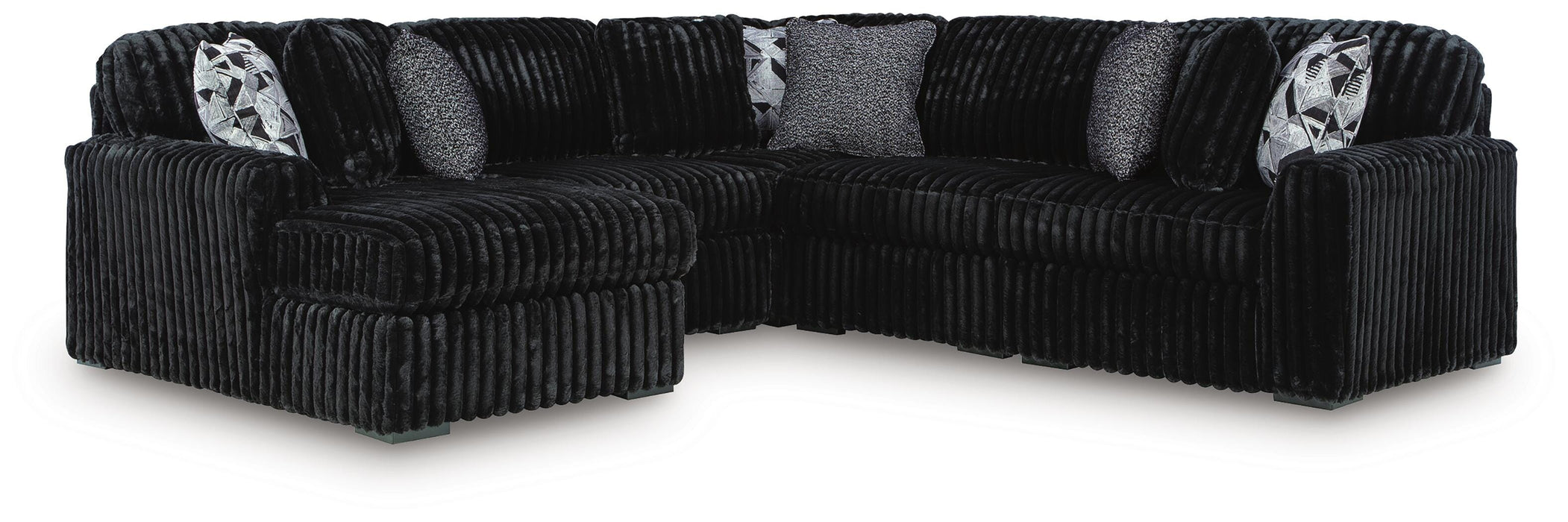 Midnight-Madness Sectional with Chaise - Pierce Furniture Gallery