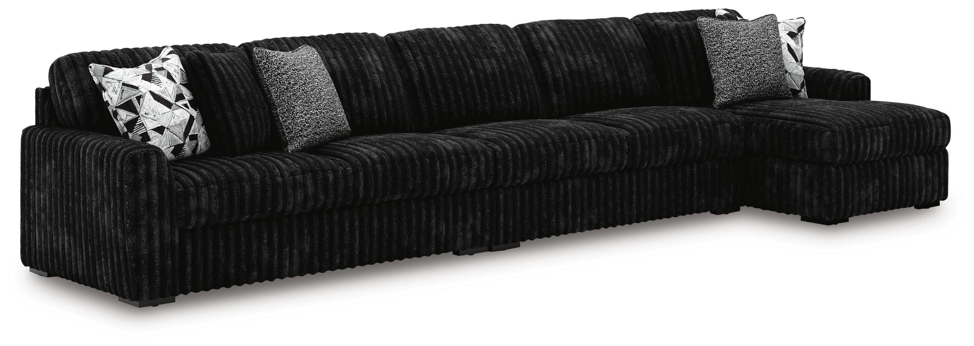 Midnight-Madness Sectional with Chaise - Pierce Furniture Gallery