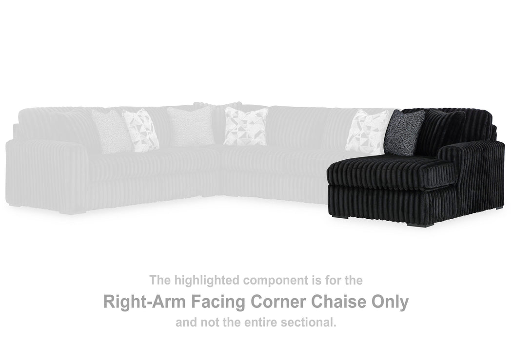 Midnight-Madness Sectional with Chaise - Pierce Furniture Gallery