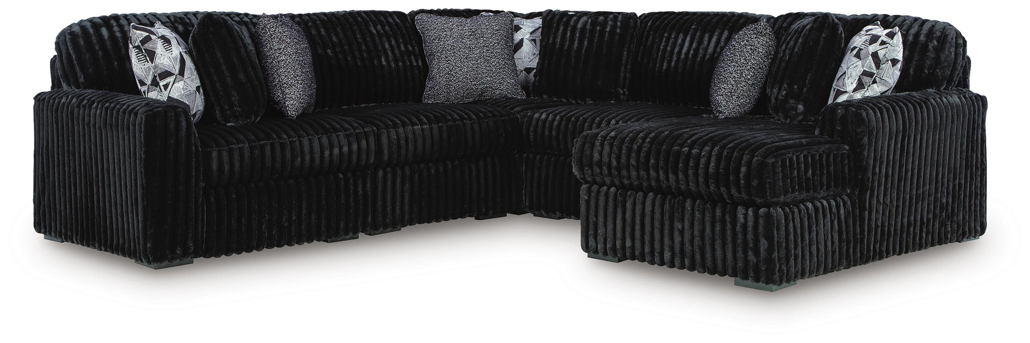 Midnight-Madness Sectional with Chaise - Pierce Furniture Gallery