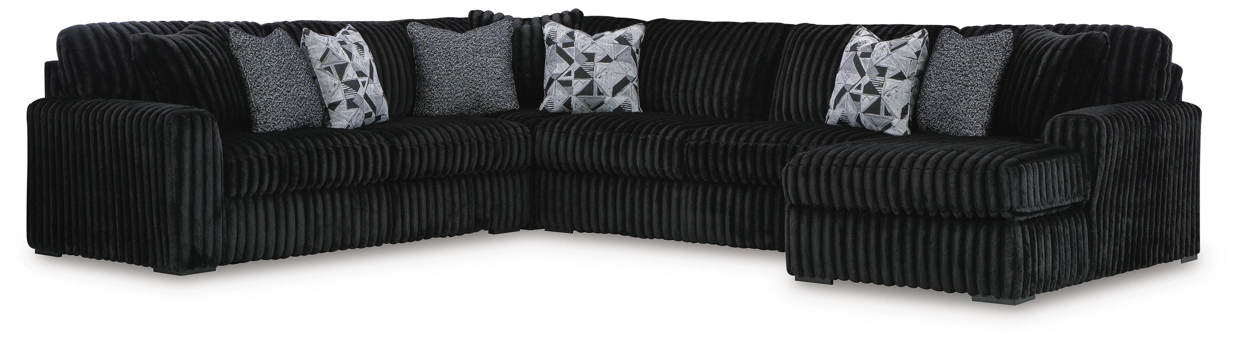 Midnight-Madness Sectional with Chaise - Pierce Furniture Gallery