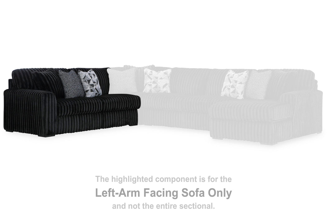 Midnight-Madness Sectional with Chaise - Pierce Furniture Gallery
