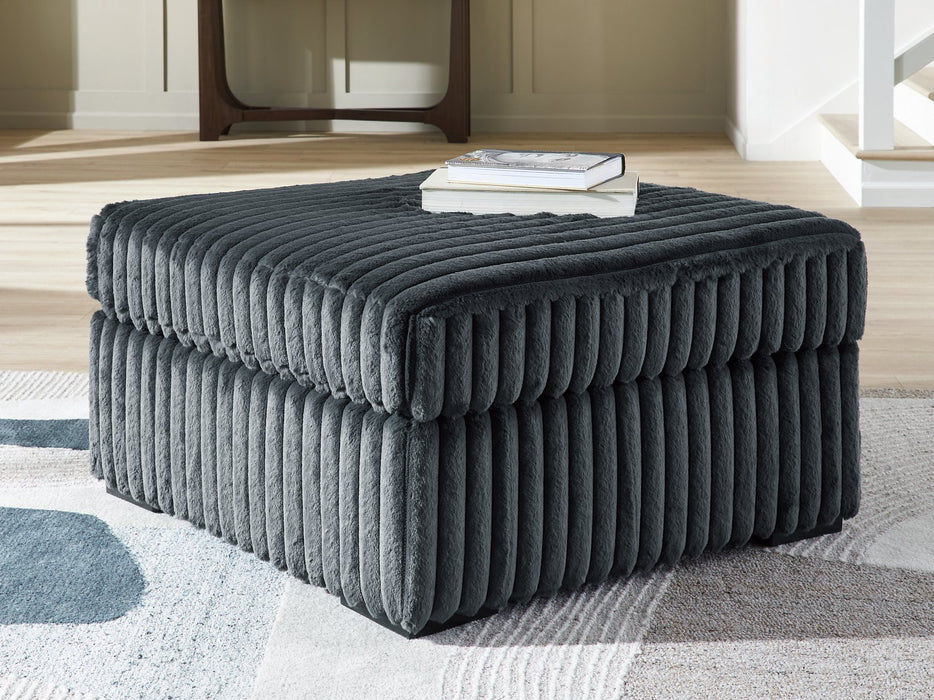 Midnight-Madness Oversized Accent Ottoman - Pierce Furniture Gallery