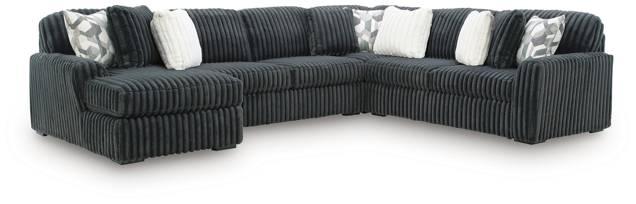 Midnight-Madness Sectional with Chaise - Pierce Furniture Gallery