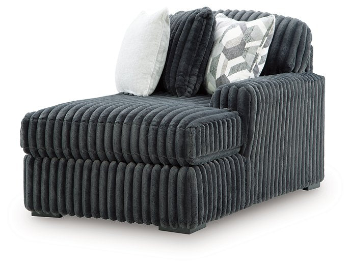 Midnight-Madness Double Chaise 3-Piece Sectional