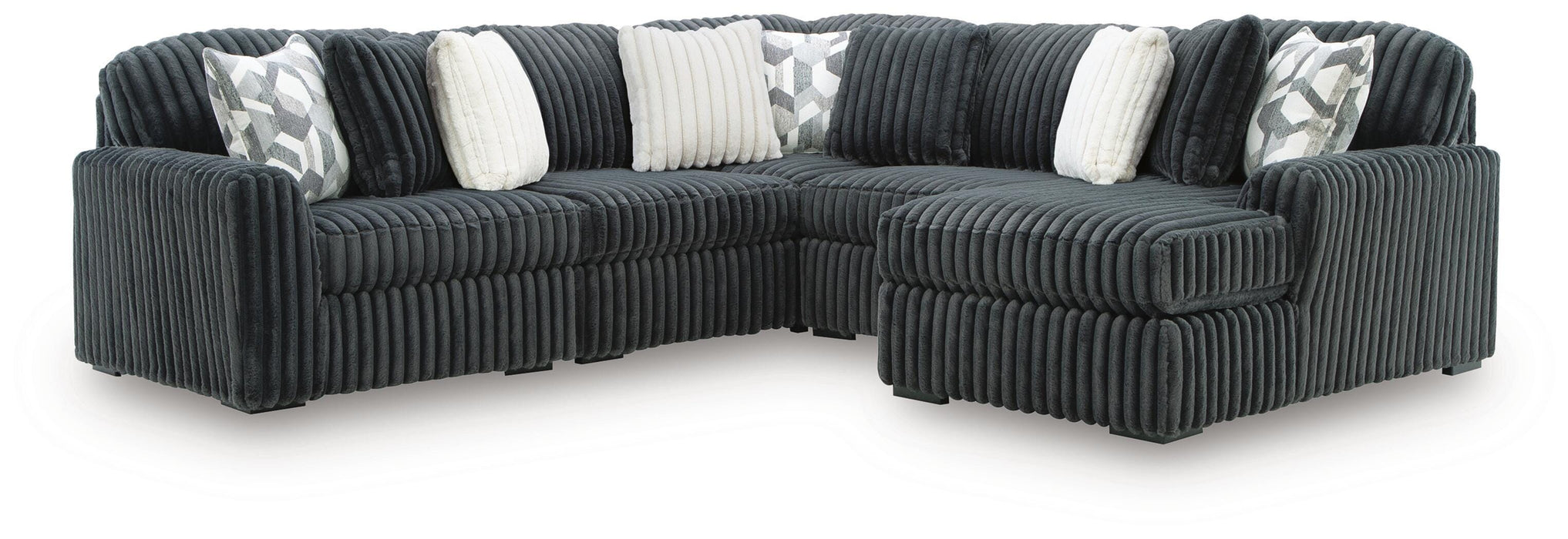 Midnight-Madness Sectional with Chaise - Pierce Furniture Gallery