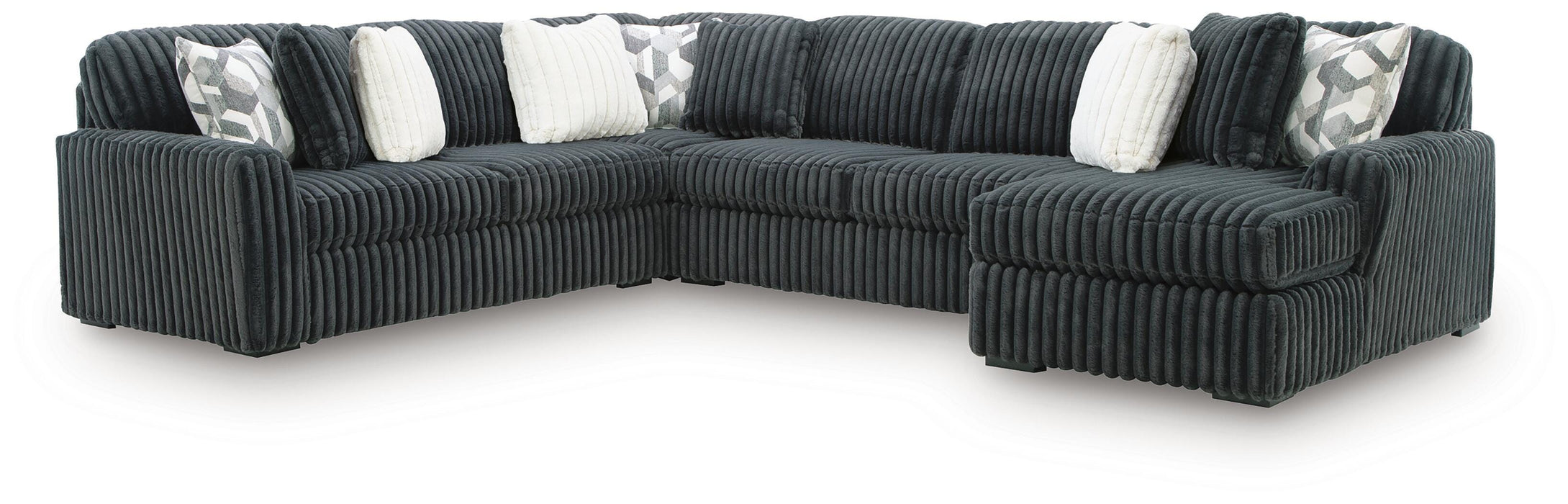 Midnight-Madness Sectional with Chaise - Pierce Furniture Gallery