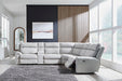 Social Pointe Reclining Sectional with Storage Consoles - Pierce Furniture Gallery