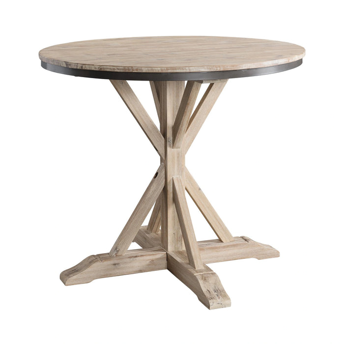 Callista Round Counter Height 5PC Dining Set-Table and Four Stools