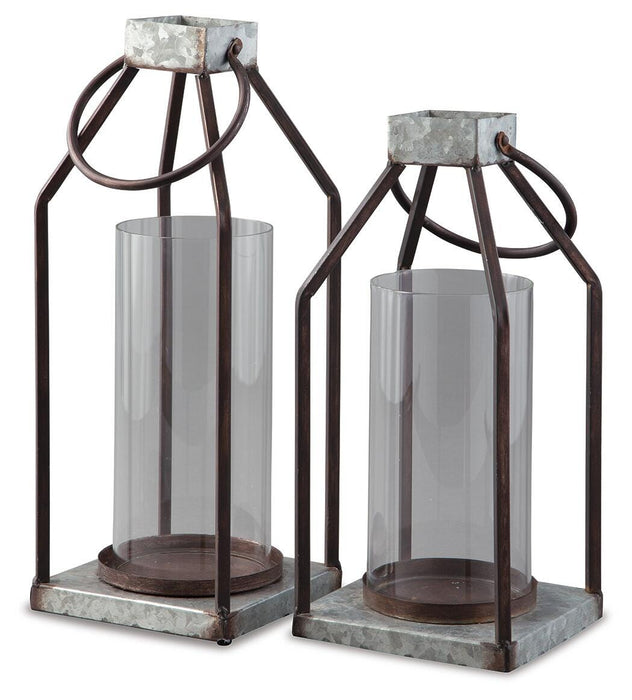 Diedrick Lantern (Set of 2) - Pierce Furniture Gallery