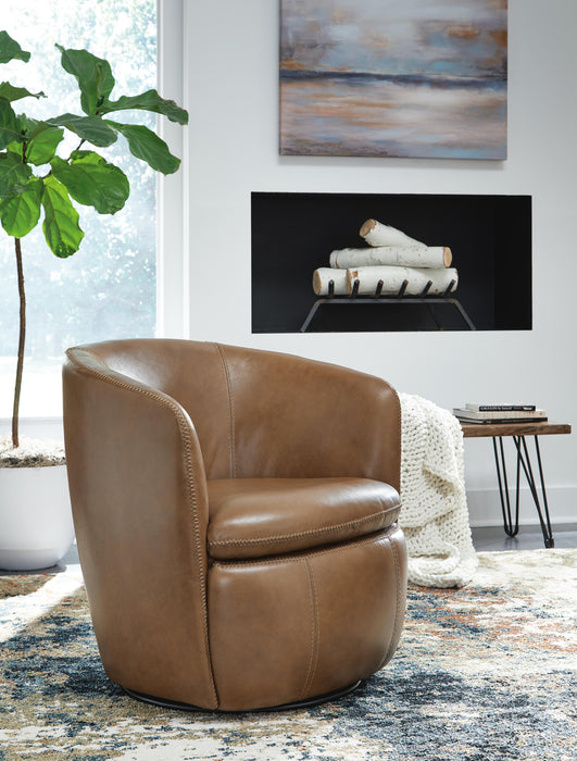Kierreys Swivel Accent Chair - Pierce Furniture Gallery