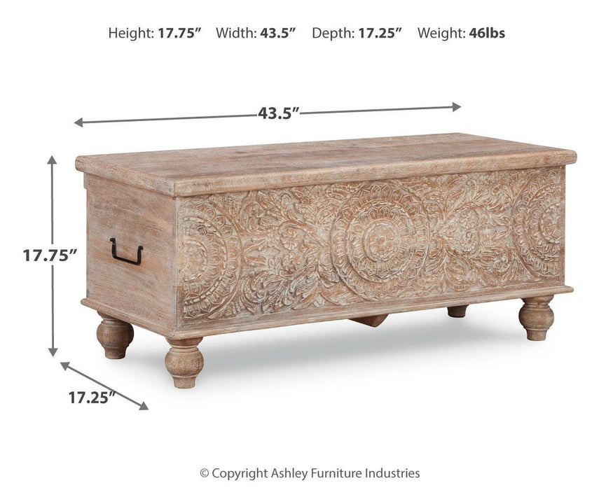 Fossil Ridge Storage Bench - Pierce Furniture Gallery