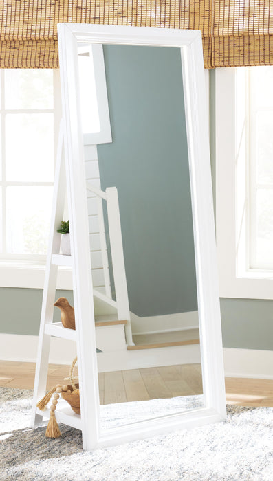 Evesen Floor Standing Mirror/Storage - Pierce Furniture Gallery