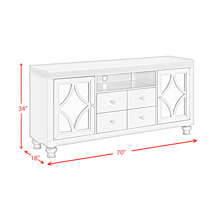 Avril 70" TV Stand in Silver