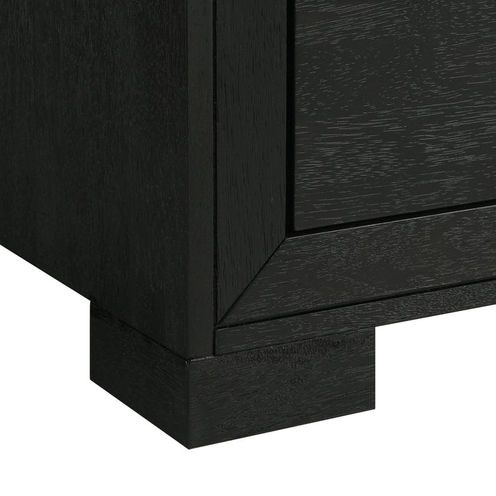 Allan 5-Drawer Chest in Black - Pierce Furniture Gallery