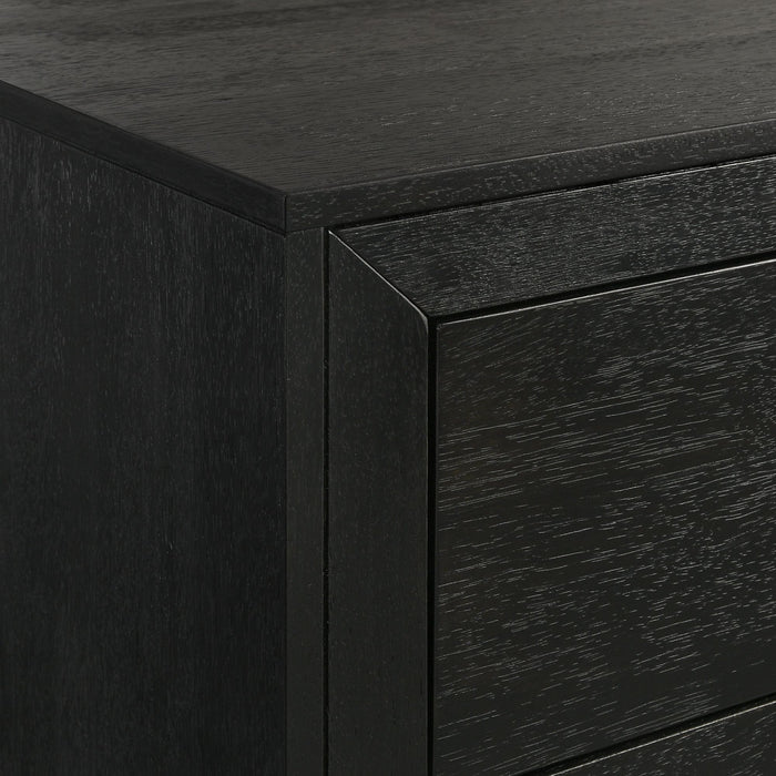 Allan 5-Drawer Chest in Black - Pierce Furniture Gallery