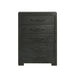 Allan 5-Drawer Chest in Black - Pierce Furniture Gallery