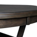 Amherst Dining Table w/Wood Leg Dark Finish - Pierce Furniture Gallery