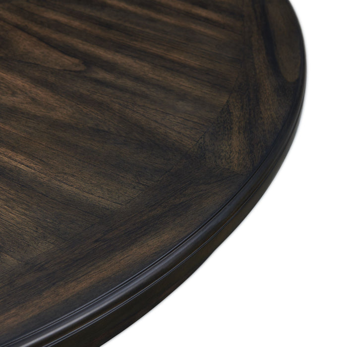 Amherst Dining Table w/Wood Leg Dark Finish - Pierce Furniture Gallery