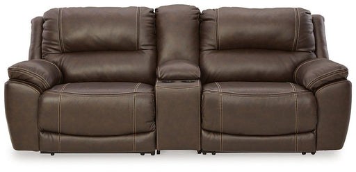 Dunleith Power Reclining Loveseat with Console - Pierce Furniture Gallery