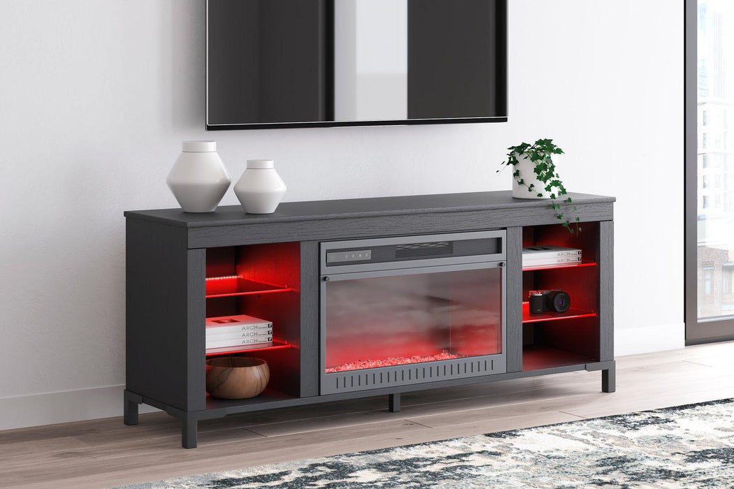 Cayberry 60" TV Stand with Electric Fireplace - Pierce Furniture Gallery