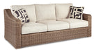 Beachcroft Outdoor Sofa, Lounge Chairs and Fire Pit - Pierce Furniture Gallery