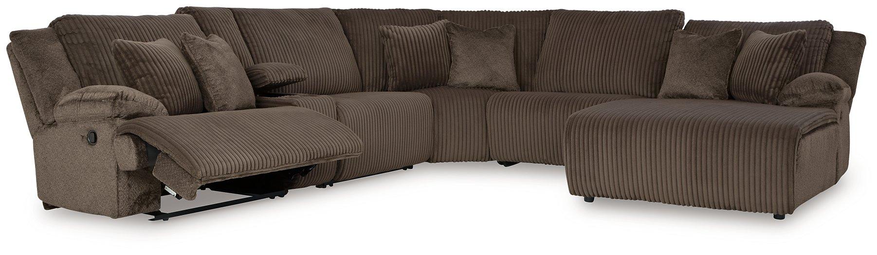 Top Tier Reclining Sectional with Chaise - Pierce Furniture Gallery