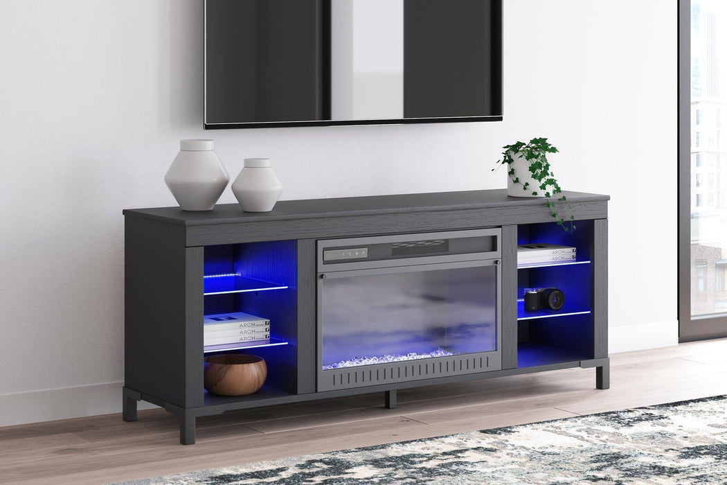 Cayberry 60" TV Stand with Electric Fireplace - Pierce Furniture Gallery