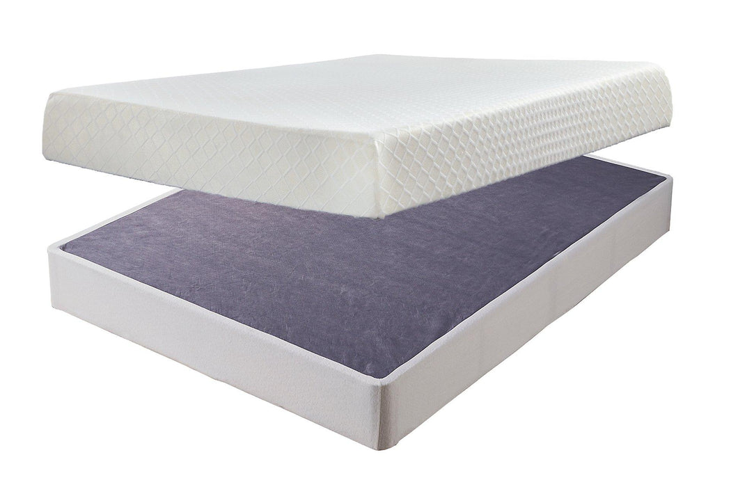10 Inch Chime Memory Foam Mattress Set - Pierce Furniture Gallery