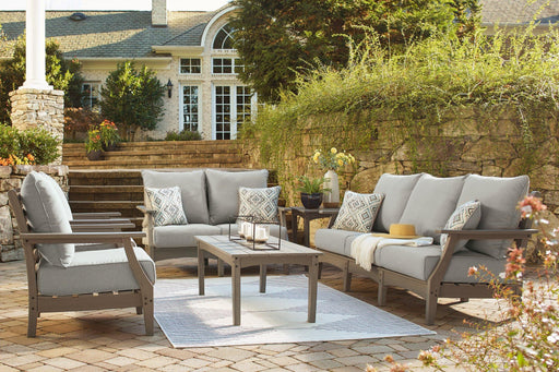 Visola Outdoor Sofa and Loveseat Set - Pierce Furniture Gallery