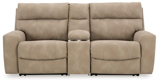 Next-Gen DuraPella Power Reclining Sectional Loveseat with Console - Pierce Furniture Gallery