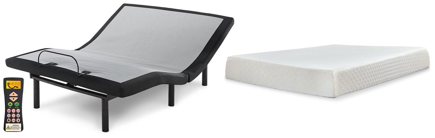 10 Inch Chime Memory Foam Mattress Set - Pierce Furniture Gallery