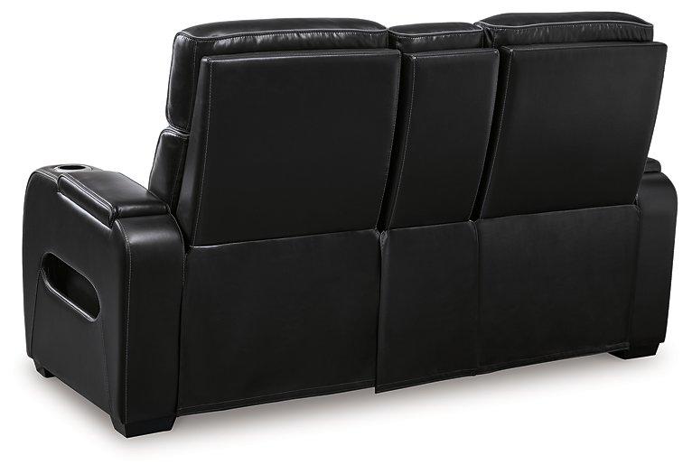 Boyington Power Reclining Loveseat with Console - Pierce Furniture Gallery