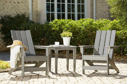 Visola Outdoor Adirondack Chair Set with End Table - Pierce Furniture Gallery