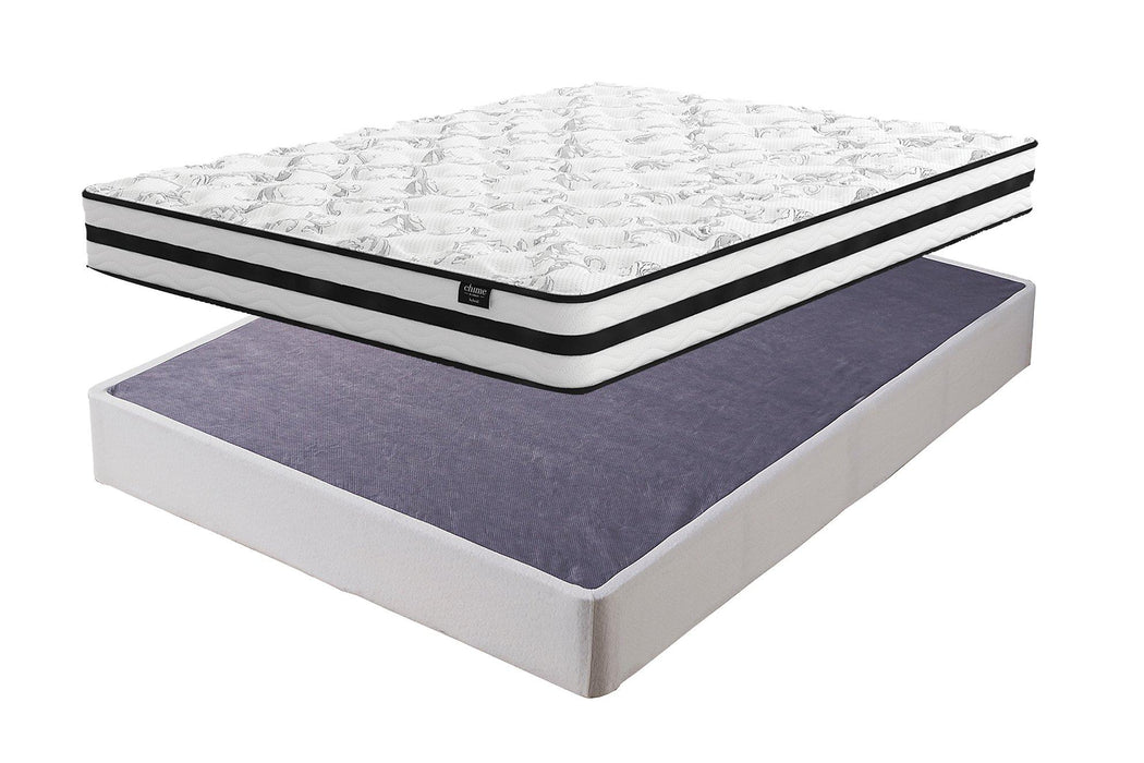 8 Inch Chime Innerspring Mattress Set - Pierce Furniture Gallery