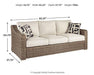 Beachcroft Outdoor Sofa with Cushion - Pierce Furniture Gallery