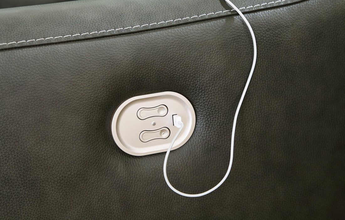 Center Line Power Reclining Sectional Loveseat - Pierce Furniture Gallery