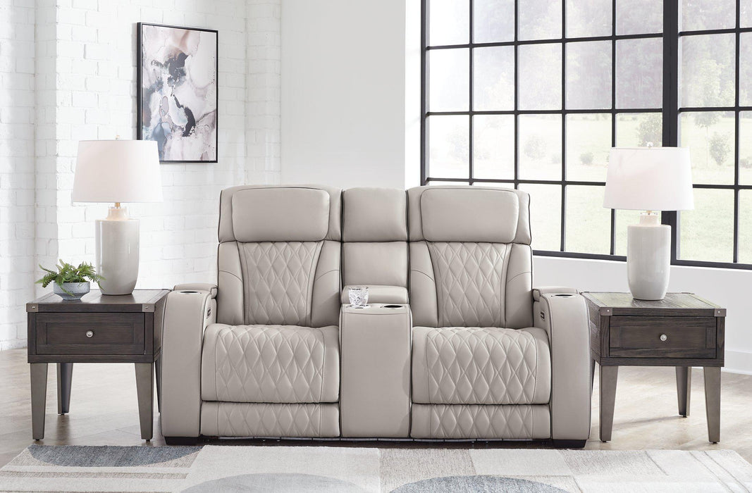 Boyington Power Reclining Loveseat with Console - Pierce Furniture Gallery
