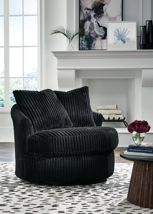 Gramwell Swivel Accent Chair - Pierce Furniture Gallery
