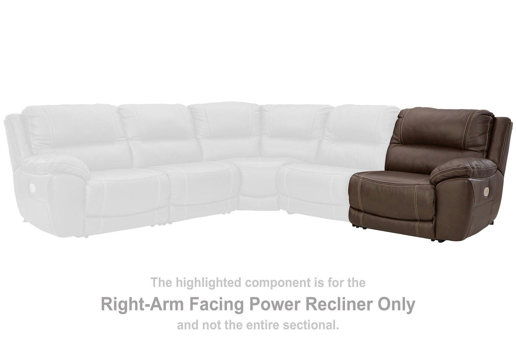 Dunleith Power Reclining Loveseat with Console - Pierce Furniture Gallery
