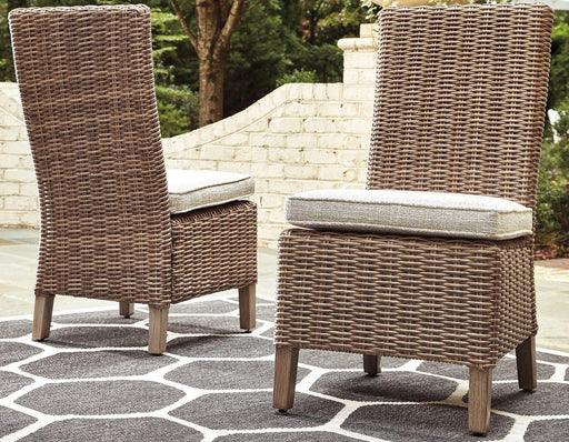 Beachcroft Outdoor Side Chair with Cushion (Set of 2) - Pierce Furniture Gallery