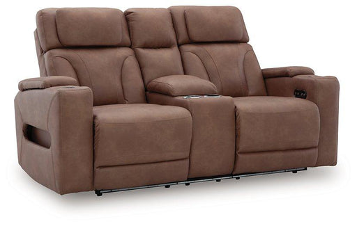 Clean-Slate Power Reclining Loveseat with Console - Pierce Furniture Gallery