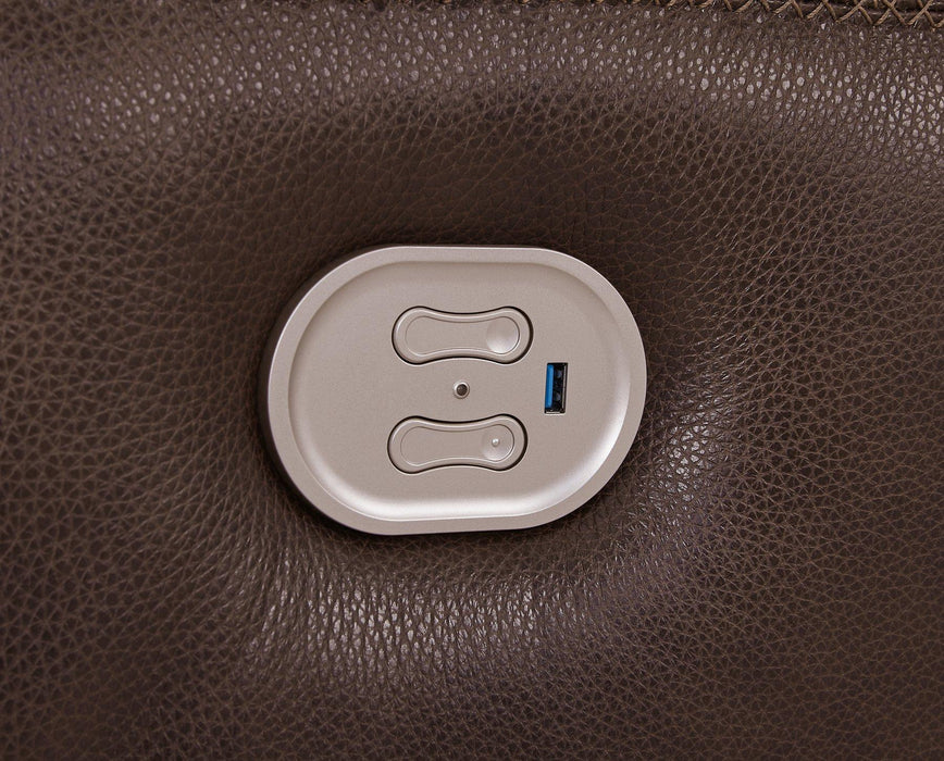 Alessandro Power Reclining Loveseat with Console - Pierce Furniture Gallery