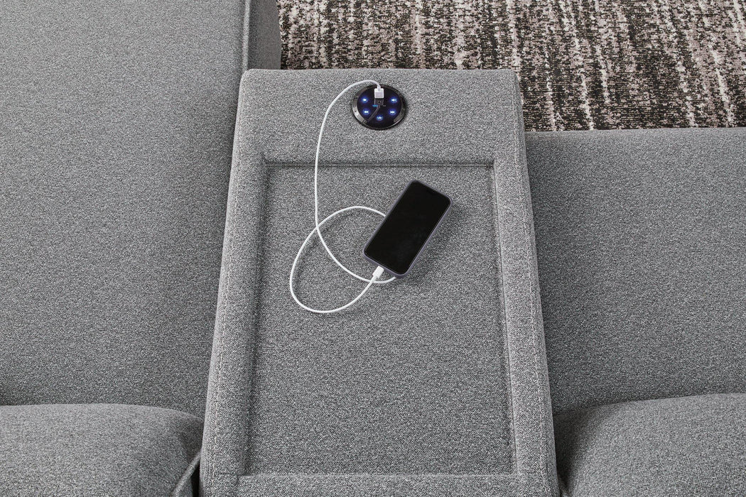 Modmax Reclining Sectional with Console - Pierce Furniture Gallery