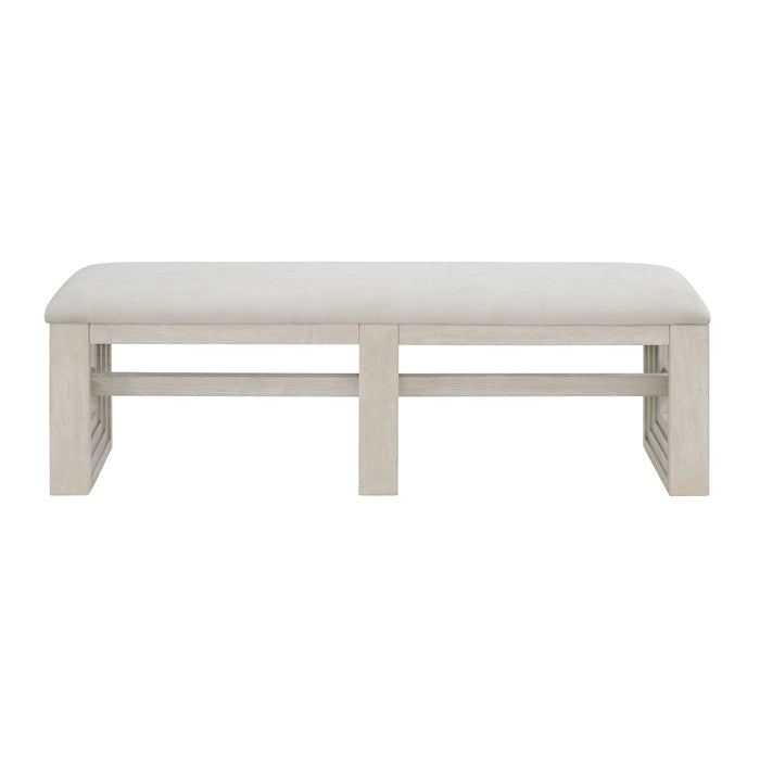 Avalanche Dining Bench in Antique White